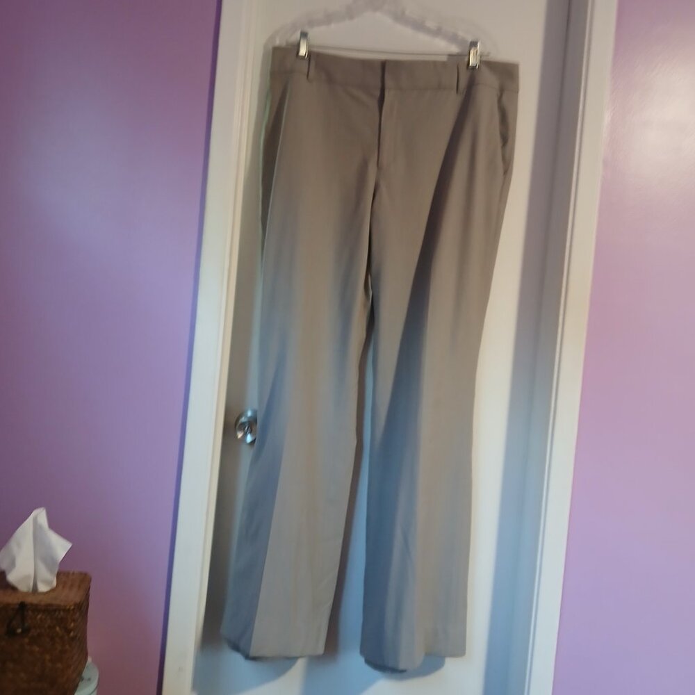 Banana Republic Martin Fit Women's SZ 16L Taupe Pants GUC